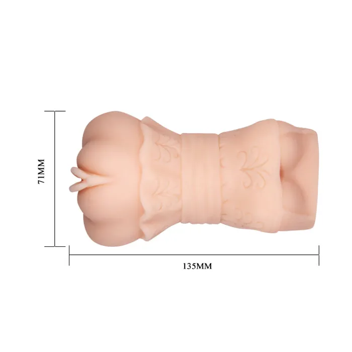 Pretty Love Male Sex Toys | Crazy Bull No Lube Masturbator Sleeve - Realistic Pussy Skin-Like Texture
