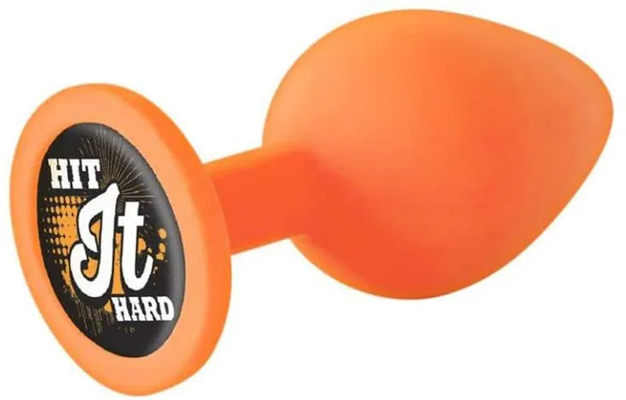 The 9s Booty Call Silicone Butt Plug Orange Hit It Hard Icon Anal