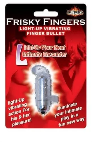 Dildos Hott Products Light Up Frisky Finger Clear