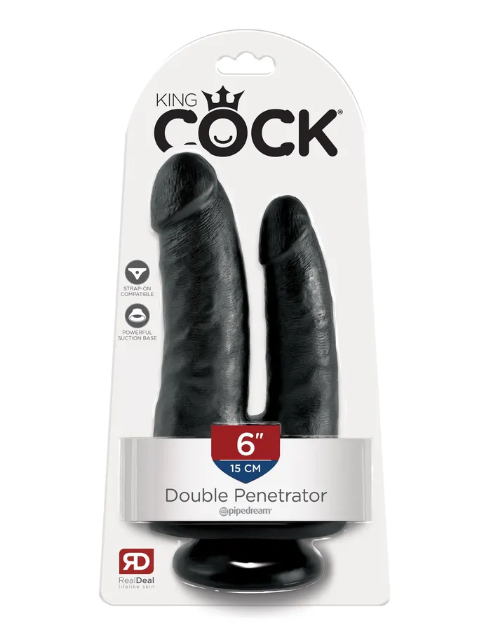 King Cock Double Penetrator Black Pipedream Dildos