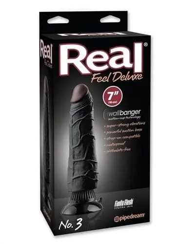 Pipedream Real Feel Deluxe no3 7Inch Black Anal