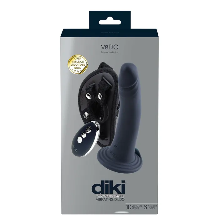 VeDO DIKI Rechargeable Vibrating StrapOn Assorted Colors VeDO Female Sex Toys VeDO DIKI Rechargeable Vibrating StrapOn Assorted Colors VeDO Female Sex Toys