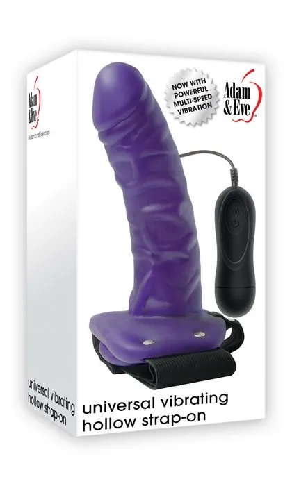 Evolved Novelties Female Sex Toys Adam Eve Universal Hollow Strap On Vibrating