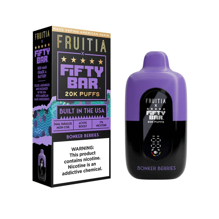 Fruitia x Fifty Bar 20000 Puff Disposable FIFTY BAR BEARD Vibrators