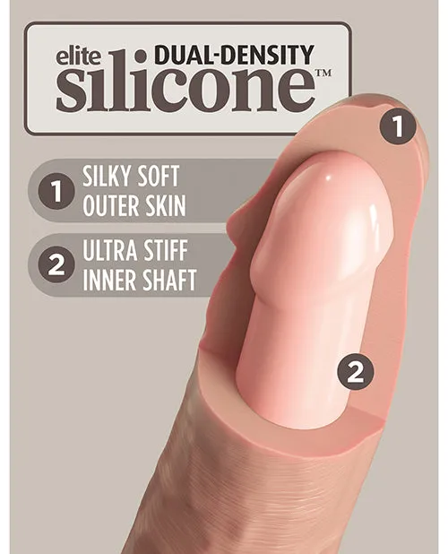 Pipedream Female Sex Toys King Cock Elite 7 Dual Density Vibrating Silicone Cock Wremote Pipedream Female Sex Toys King Cock Elite 7 Dual Density Vibrating Silicone Cock Wremote