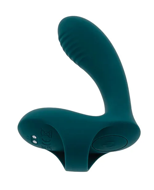 Playboy Playboy Pleasure Wrapped Around My Finger Multi Play Vibrator Dark Teal Vibrators