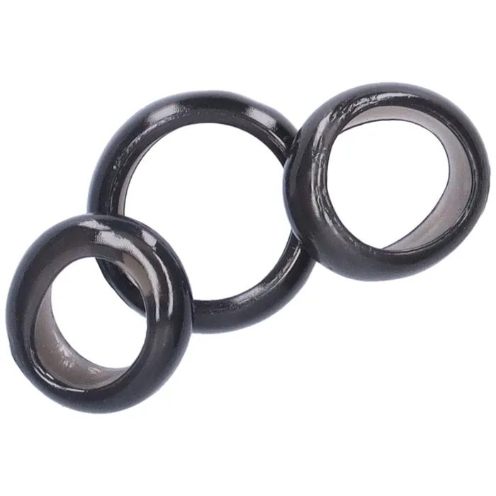 TooTimidcom Wide and Stretchy Cock Rings Set of 3 Dildos