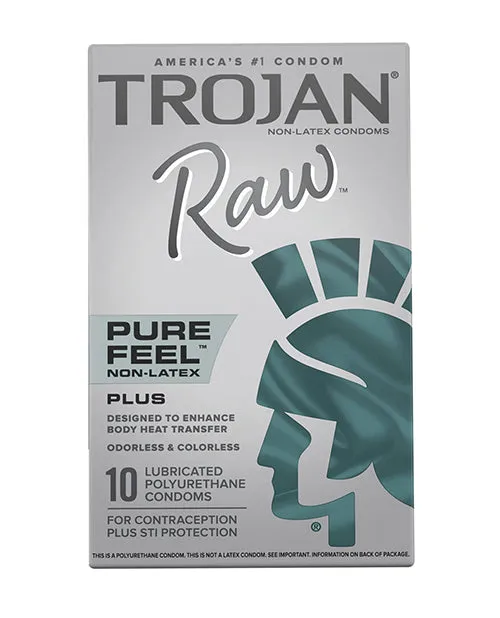 Vibrators Trojan Trojan Raw Pure Feel NonLatex Condoms
