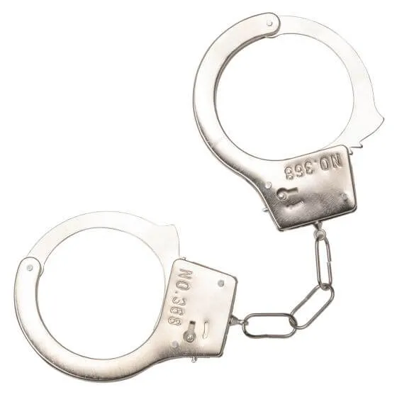 California Exotic Novelties Couples Playful Furry Cuffs Pink Metal Handcuffs with Faux Fur 2 Keys BuiltIn Release Button
