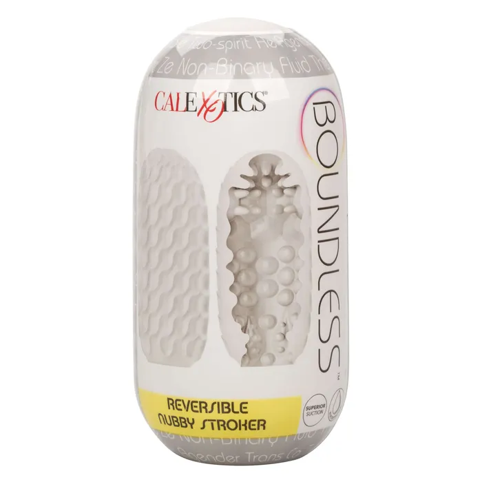 California Exotic Novelties Male Sex Toys California Exotic Novelties Boundless Reversible Nubby Stroker Realistic Masturbation Sleeve