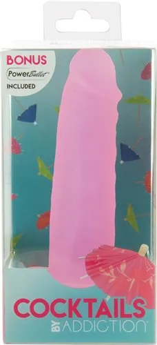 Dildos BMS Enterprises Addiction Cocktails 55 inches Silicone Dong Purple