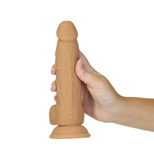Dildos Naked Addiction 8 inches Rotating and Vibrating Dong Caramel BMS Enterprises