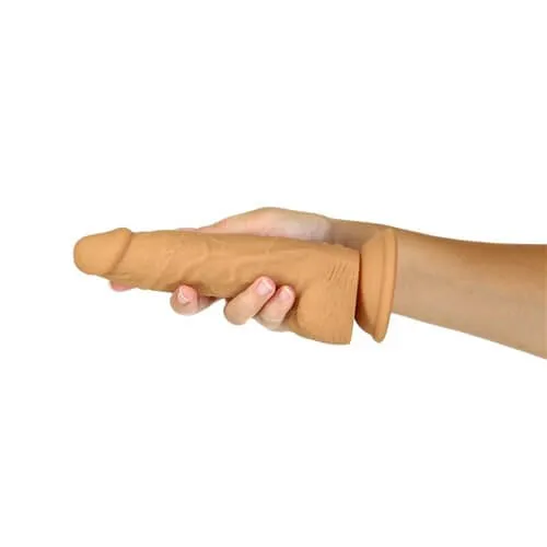 Dildos Naked Addiction 8 inches Rotating and Vibrating Dong Caramel BMS Enterprises