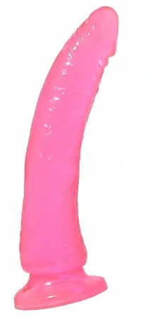 Dildos Pipedream Products Basix Rubber Works Slim 7 Pink Dong