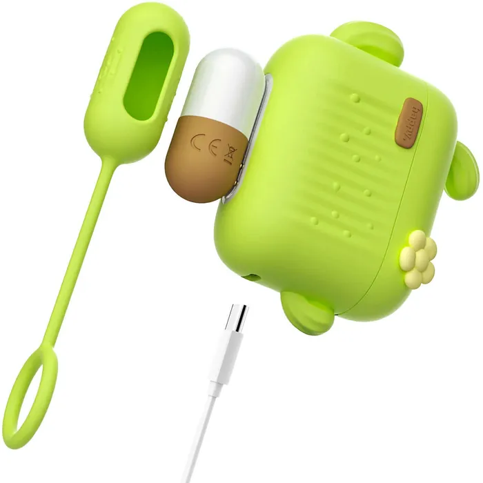 Play With Me Blooming Bliss Green Mini Vibrating Wand RemoteControl Egg Blush Novelties Female Sex Toys