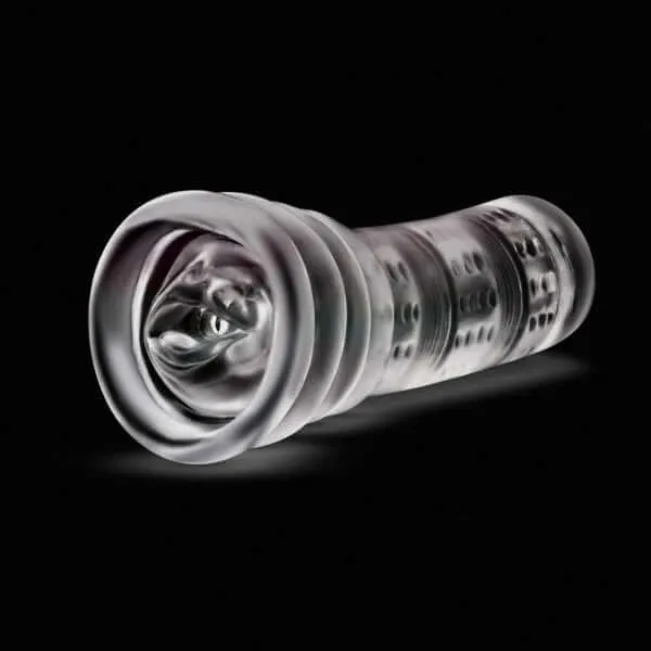 Rize Luz GlowInTheDark SelfLubricating Stroker Clear Pleasure with Added Excitement Blush Novelties Male Sex Toys