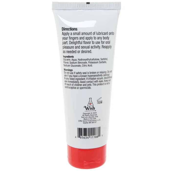 Smack Tarts Flavoured Lube 4oz118ml in Cherry Little Genie Female Sex Toys