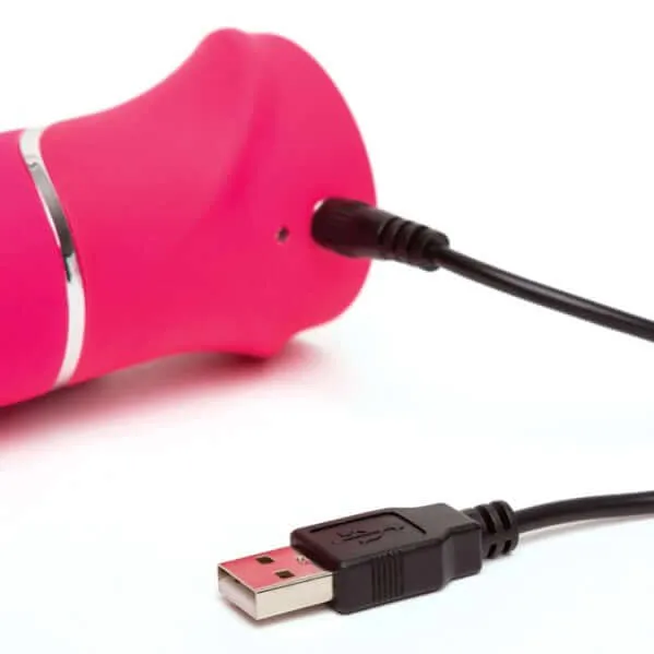 Vibrators Love Honey Happy Rabbit Thrusting Realistic 15function Rechargeable Silicone Vibrator Pink