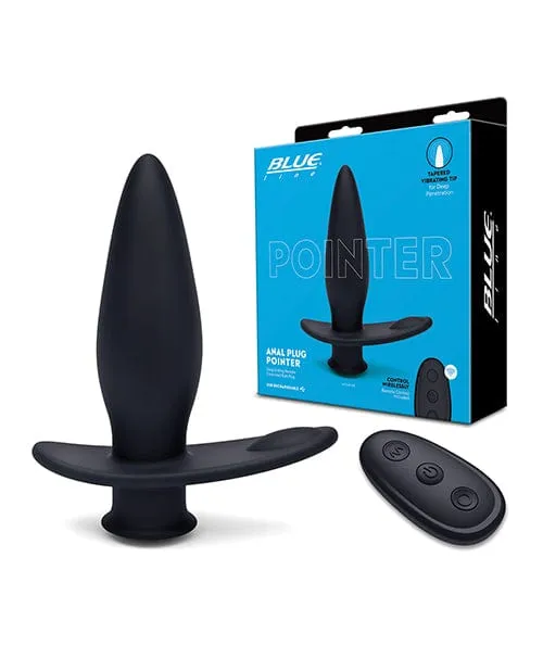 Blue Line Anal Blue Line Vibrating Anal Plug Pointer with remote Black Blue Line Anal Blue Line Vibrating Anal Plug Pointer with remote Black