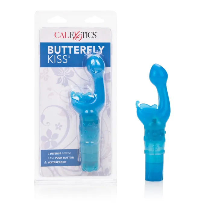 Butterfly Kiss Vibe Blue CalExotics Vibrators Butterfly Kiss Vibe Blue CalExotics Vibrators