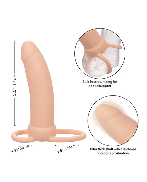 CalExotics Female Sex Toys Performance Maxx Rechargeable Thick Dual Penetrator Ivory CalExotics Female Sex Toys Performance Maxx Rechargeable Thick Dual Penetrator Ivory