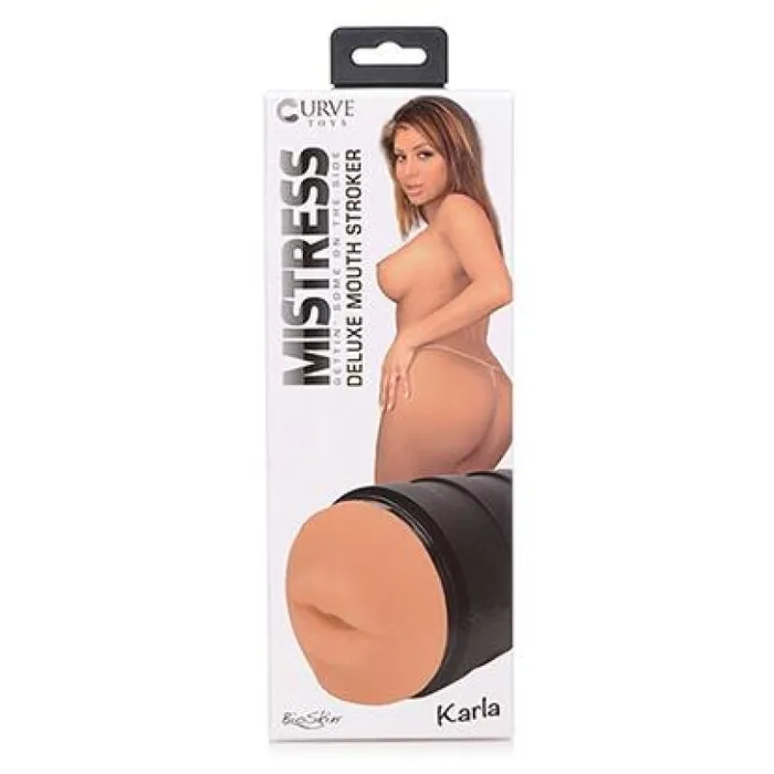Curve Toys Male Sex Toys Mistress Karla Deluxe Mouth Stroker Medium Curve Toys Male Sex Toys Mistress Karla Deluxe Mouth Stroker Medium