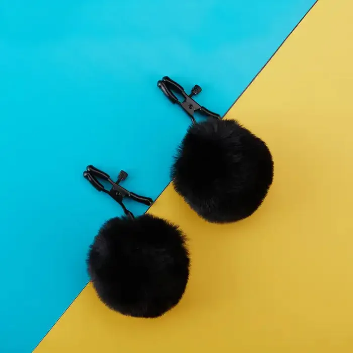 Male Sex Toys ROOMFUN RoomfunSM Sexy furry nipple clamp Clip Breast Vagina Clip Restraint