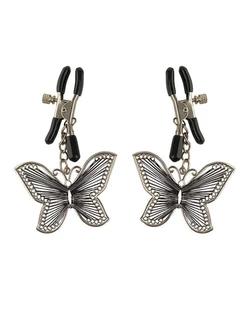 Pipedream Products Couples Fetish Fantasy Series Butterfly Nipple Clamps Pipedream Products Couples Fetish Fantasy Series Butterfly Nipple Clamps