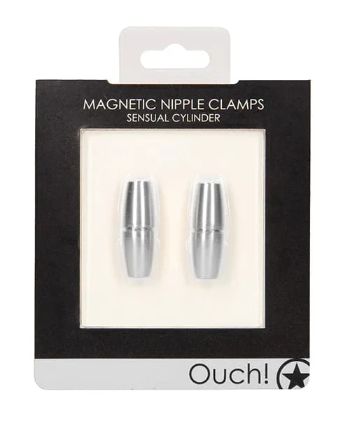 Shots America Shots Ouch Sensual Cylinder Magnetic Nipple Clamps Vibrators Shots America Shots Ouch Sensual Cylinder Magnetic Nipple Clamps Vibrators