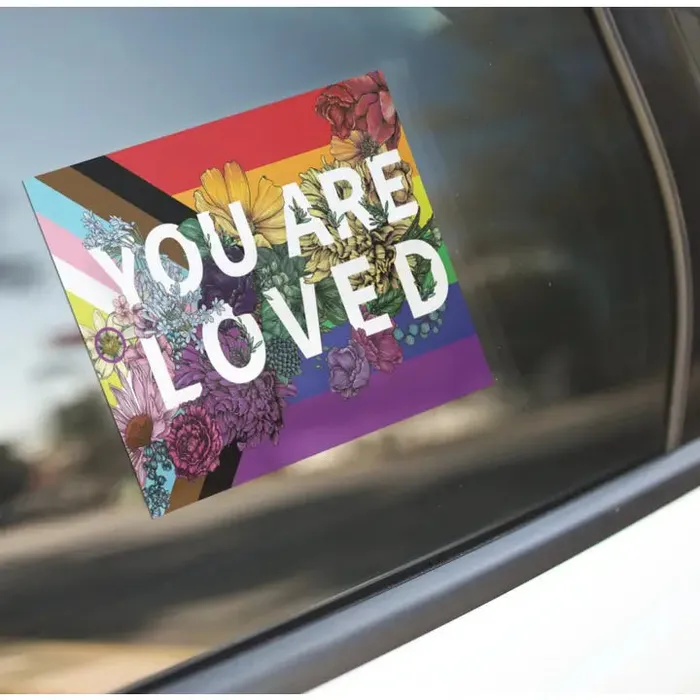 Transpainter You Are Loved Pride Sticker by Transpainter Vibrators