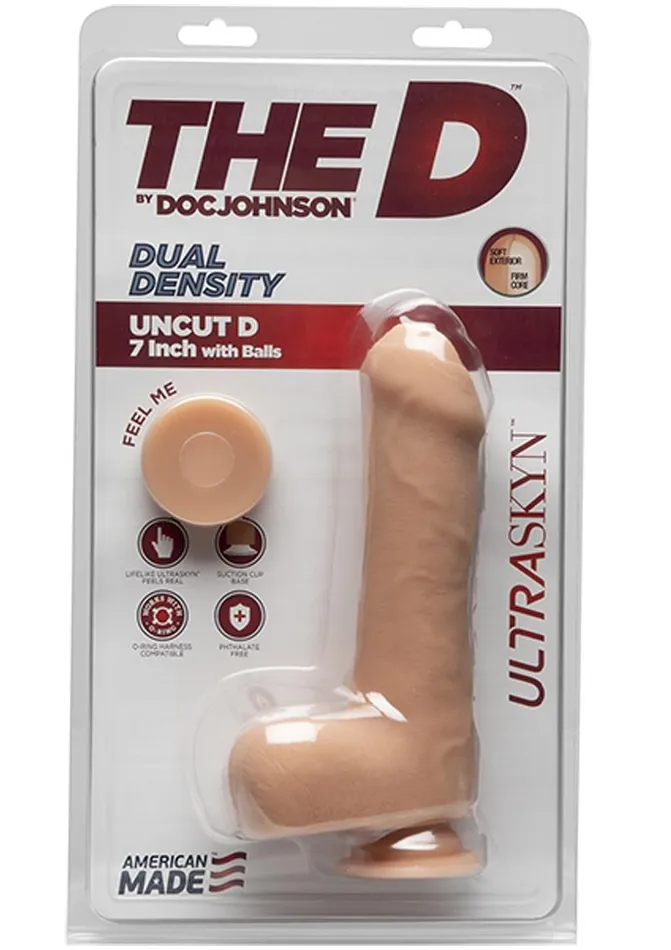 Female Sex Toys The D The D Uncut D Ultraskyn Dildo with Balls