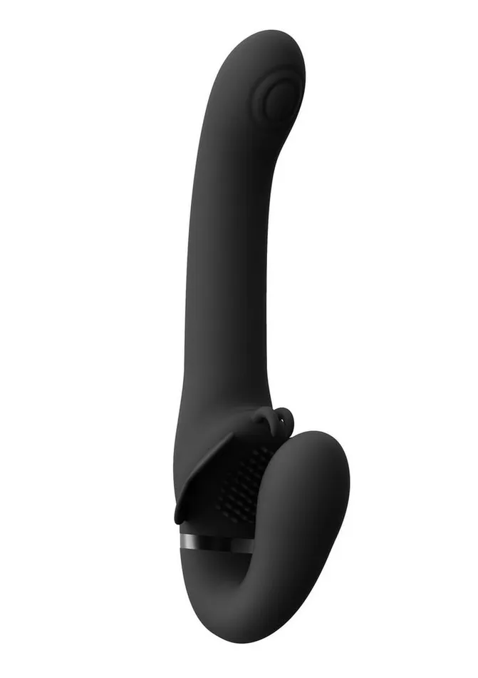 Female Sex Toys Vive Satu Rechargeable Silicone Pulse Wave and Vibrating Strapless StrapOn Vive by Shots