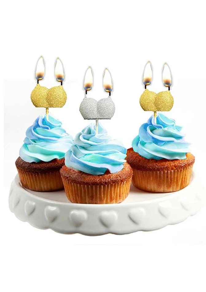 Glitterati Boobie Party Candles Candyprints Party Vibrators