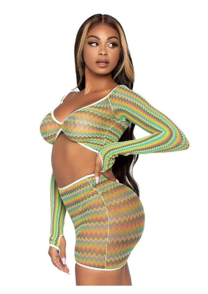 Leg Avenue Zig Zag Net Gauntlet Sleeve Crop Top and Mini Skirt Leg Avenue Male Sex Toys Leg Avenue Zig Zag Net Gauntlet Sleeve Crop Top and Mini Skirt Leg Avenue Male Sex Toys