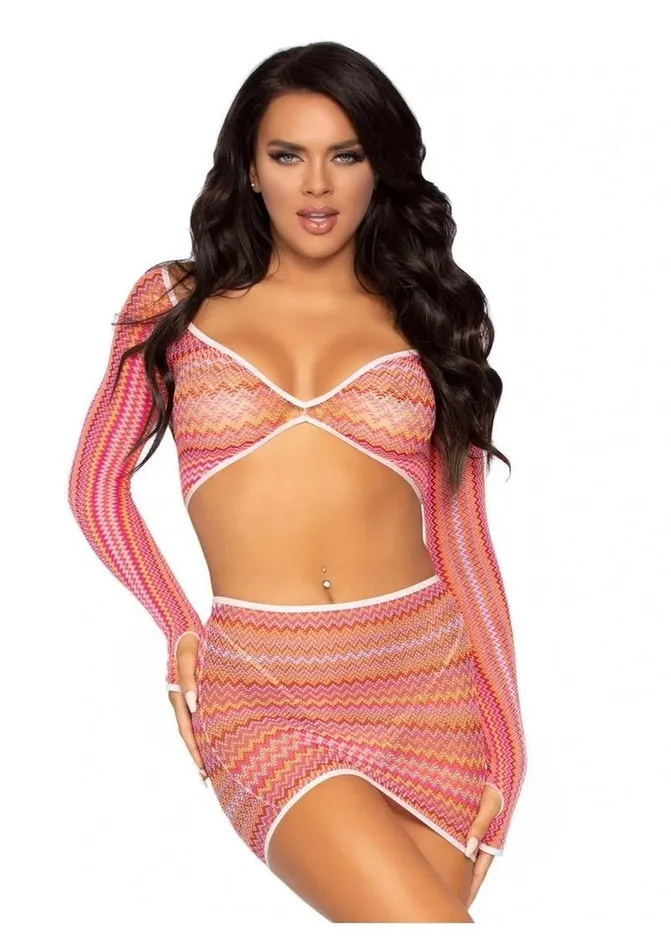 Leg Avenue Zig Zag Net Gauntlet Sleeve Crop Top and Mini Skirt Leg Avenue Male Sex Toys Leg Avenue Zig Zag Net Gauntlet Sleeve Crop Top and Mini Skirt Leg Avenue Male Sex Toys