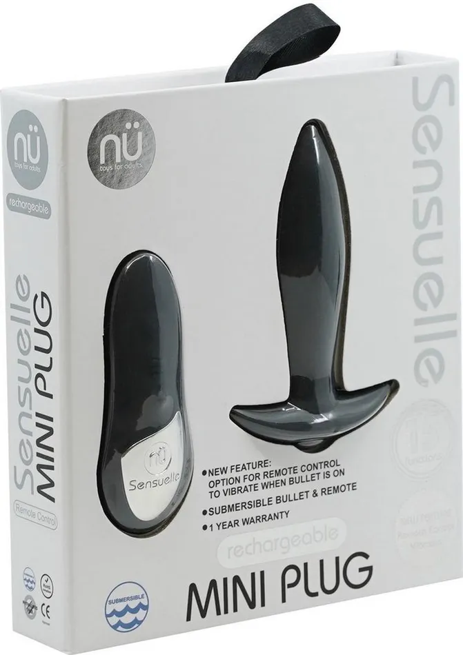 Nu Sensuelle Remote Control MiniPlug Rechargeable Silicone Vibrating Plug Nu Sensuelle Anal Nu Sensuelle Remote Control MiniPlug Rechargeable Silicone Vibrating Plug Nu Sensuelle Anal