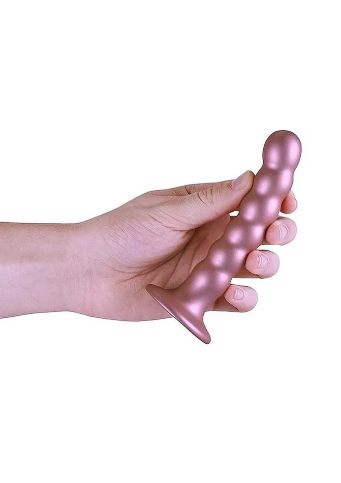 Ouch Ouch Beaded GSpot Silicone Dildo 5in Metallic Female Sex Toys