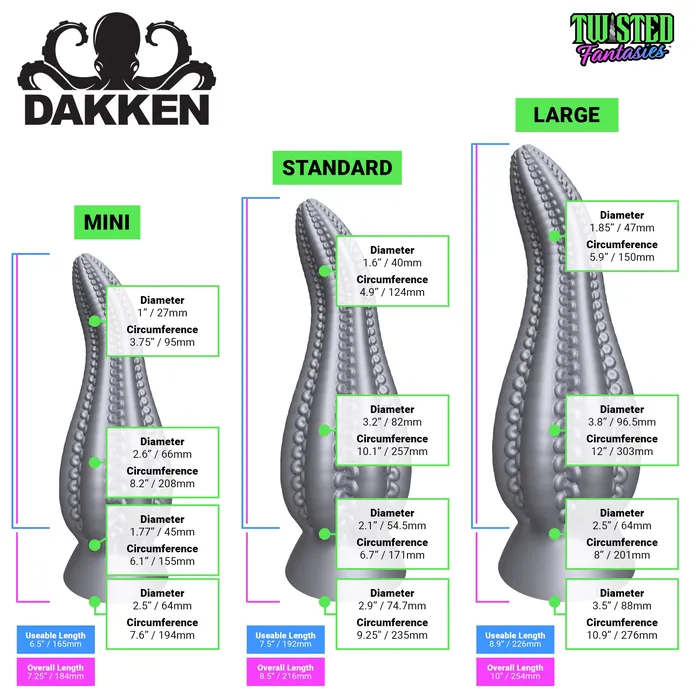 DAKKEN the Tentacle Dildo Twisted Fantasies Dildos