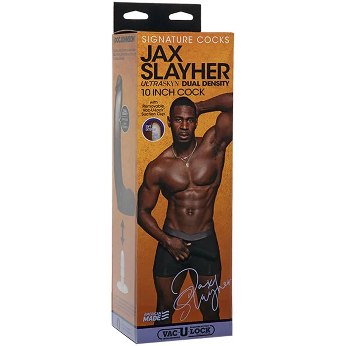 Dildos Doc Johnson Signature Cocks Jax Slayher 10 Inch Ultraskyn Cock With Removable VacULock Suction Cup Dildos Doc Johnson Signature Cocks Jax Slayher 10 Inch Ultraskyn Cock With Removable VacULock Suction Cup