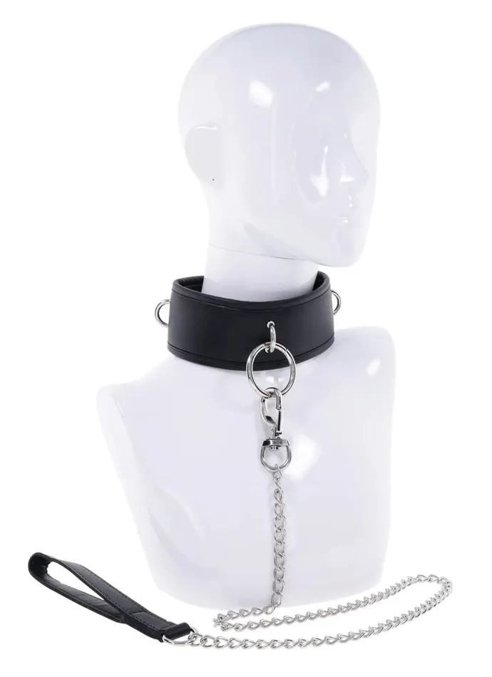 Edge Collar and Leash Black Sportsheets Anal