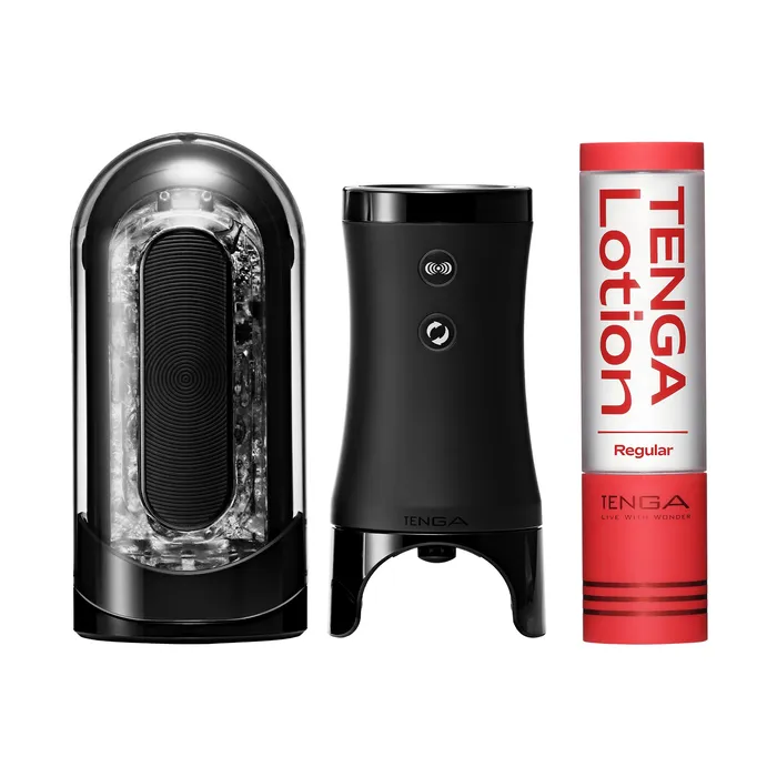 TENGA STORE EUROPE Anal FLIP ZERO ELECTRONIC VIBROTATION Lotion Bundle