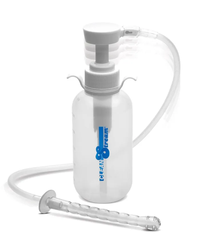 XR Brands Clean Stream Male Sex Toys Pump Action Enema Bottle With Nozzle
