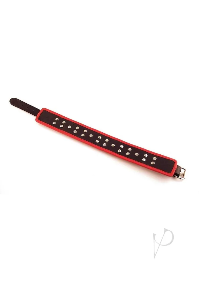 Anal Rouge 5 D Ring Collar Blackred