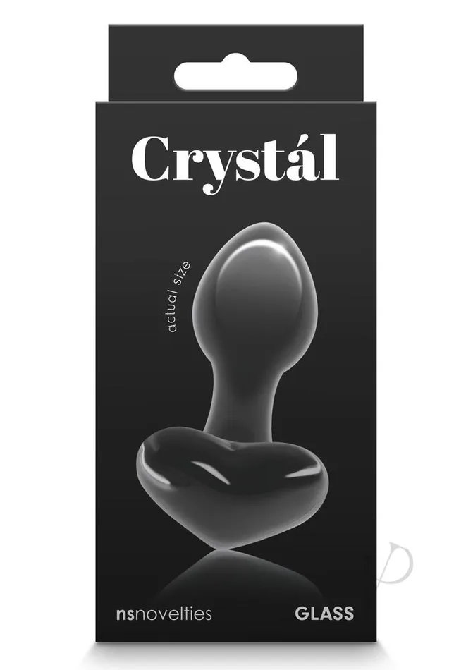 Crystal Anal Crystal Heart Black