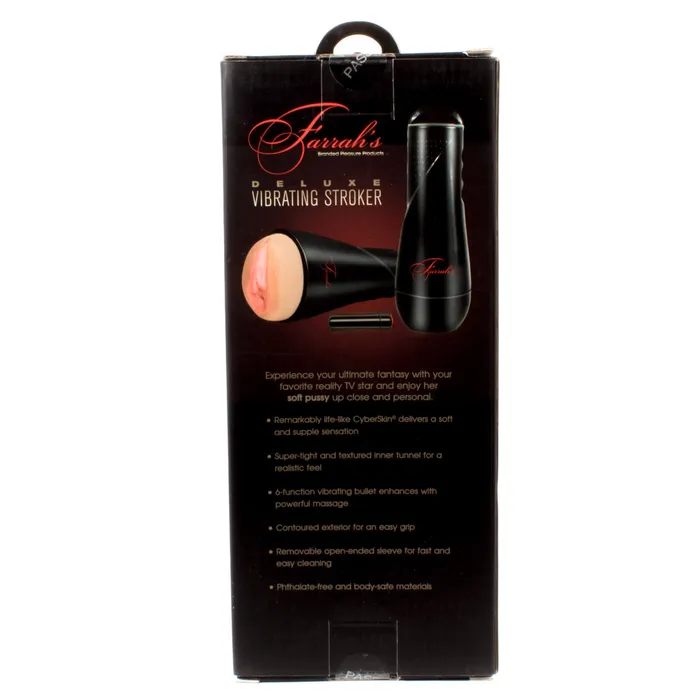 Cyberskin Celebrity Farrahs 6 Function Deluxe Vibrating Realistic Vagina Stroker Topco Male Sex Toys