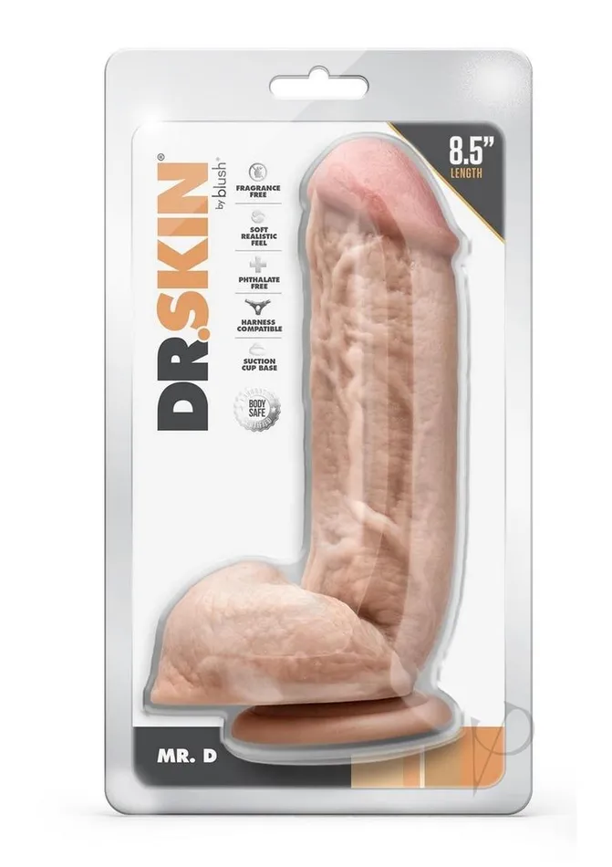 Dr Skin Mr D 85 Dildo Balls Beige Dr Skin Dildos