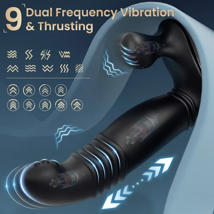 Female Sex Toys Sohimi Remote Control Gspot Thrusting Vibrating Anal Vibrator Dildo