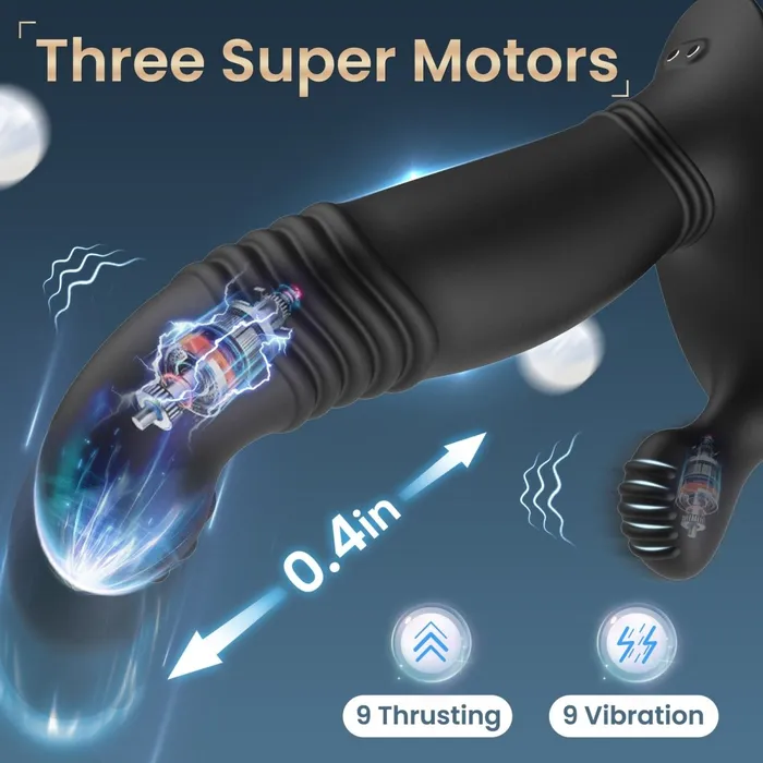Female Sex Toys Sohimi Remote Control Gspot Thrusting Vibrating Anal Vibrator Dildo