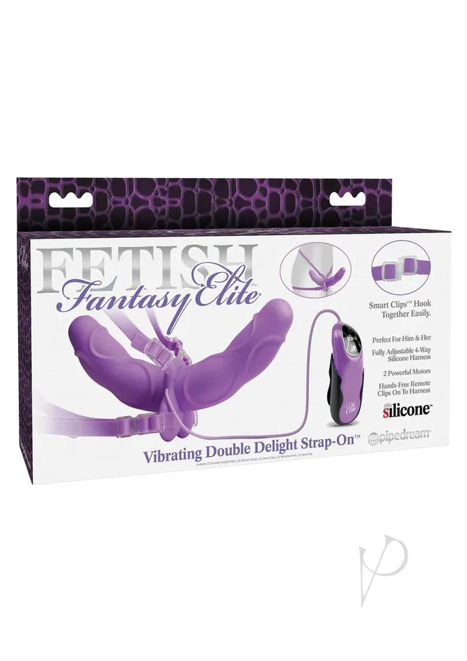 Fetish Fantasy Elite Female Sex Toys Ff Elite Vib Dbl Delight Strap On Purp Fetish Fantasy Elite Female Sex Toys Ff Elite Vib Dbl Delight Strap On Purp