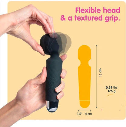 Full Body Massager for Women & Men, Rechargeable Wireless Massager Machine for Handheld Massager with Medical Grade Silicone, 8 Speeds, 20 Modes